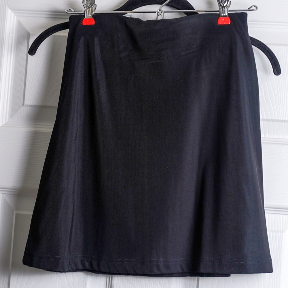 Vintage Black Skirt Stretchy Waist Balletcore y2k